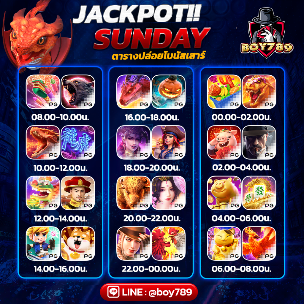 ตารางโบนัส pg สล็อตแตกดี วันอาทิตย์